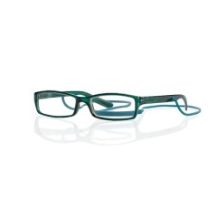 Очки глянцевые зеленые/пластик со шнурком +2,5 42735/14