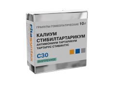 Калиум Стибилтартарикум С-30 гранулы 10г