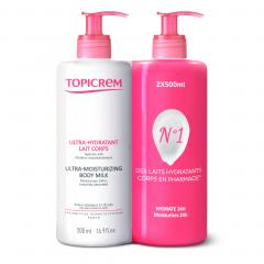 Топикрем Гидра+ молочко для тела ультра увлажняющий 500млх2