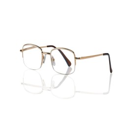 Очки золотые металл полукруглые +1,5 90295/8