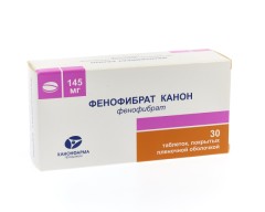 Фенофибрат Канон таблетки покрытые оболочкой 145мг №30