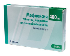 Мофлаксия таблетки покрытые оболочкой 400мг №7