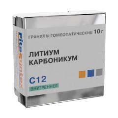 Литиум Карбоникум С-12 гранулы 10г