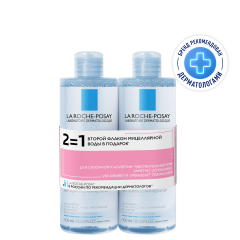 Ля рош позе Толеран вода мицеллярная для реактивной кожи 400млх2