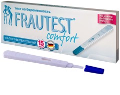 Фраутест тест для определения беременности Комфорт (кассета с колпачком)