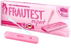 Фраутест тест для определения беременности Эксперт (кассета с пипеткой)