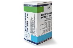 Золедроновая кислота конц./лиоф. для инфузий 4мг/5мл №1