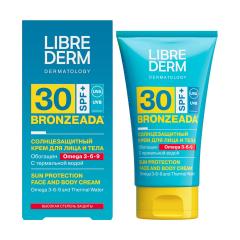 Либридерм Бронзиада крем солнцезащитный омега 3-6-9/терм.вода SPF30 150мл