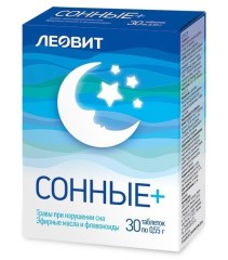 Леовит Сонные Плюс таблетки 0,55г №30