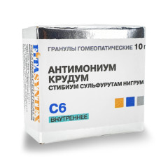 Антимониум крудум (Antimonium crudum) гранулы гомеопатические 10 г