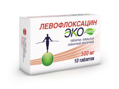 Левофлоксацин Эколевид таблетки покрытые оболочкой 500мг №10