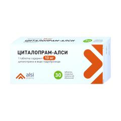 Циталопрам-АЛСИ таблетки 10мг №30