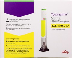 Трулисити раствор подкожно 0,75мг/0,5мл шприц-ручка №4