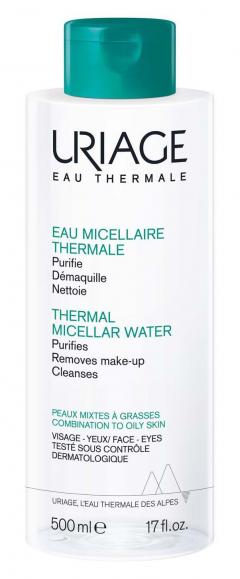 Урьяж вода мицеллярная очищающая для жирной и комбинированной кожи 500мл