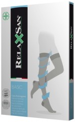 Релаксан чулки на рез. открыт. носоком 22-27мм К2 р.2 телес. (1470S)