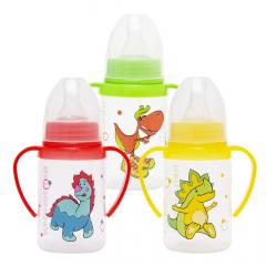 Курносики бутылочка с ручками 125мл+соска силикон 11140