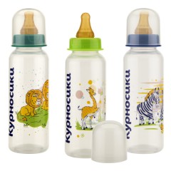 Курносики бутылочка 250мл+соска латекс 11143
