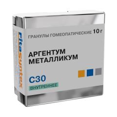Аргентум Металликум С-30 гранулы 10г