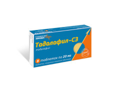 Тадалафил-СЗ таблетки покрытые оболочкой 20мг №8