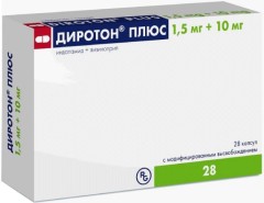 Диротон Плюс капсулы 1,5мг+10мг №28