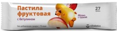 Витатека пастила фрукт. Яблоко/груша 27г