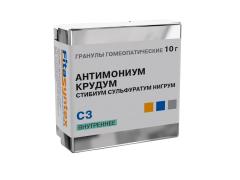 Антимониум Крудум (Стибиум Сульфуратум Нигрум) С-3 гранулы 10г