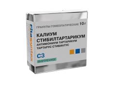 Калиум Стибилтартарикум С-3 гранулы 10г