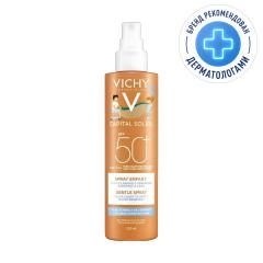 Виши Капитал Солей спрей для детей солнцезащитный SPF50 200мл