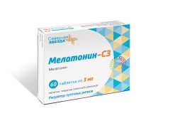Мелатонин-СЗ таблетки покрытые оболочкой 3мг №60