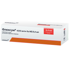 Флюксум раствор подкожно 4250 Анти-Ха МЕ/0,4мл №6
