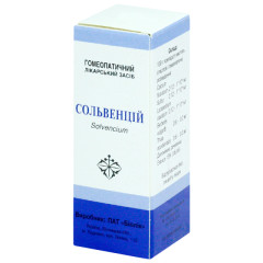 Сольвенций капли гомеопатические 25мл