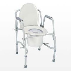 Кресло-туалет регулир. высоты опуск. поручни (68680/10583)