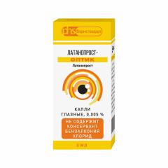 Латанопрост-Оптик капли глазные 0.005% 5мл
