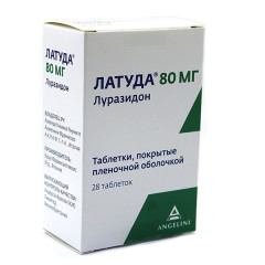 Латуда таблетки покрытые оболочкой 80мг №28