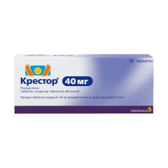 Крестор таблетки покрытые оболочкой 40мг №28