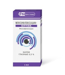 Моксифлоксацин-Оптик капли глазные 0,5% 5мл