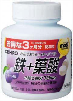 Орихиро Железо таблетки жеват. слива №180