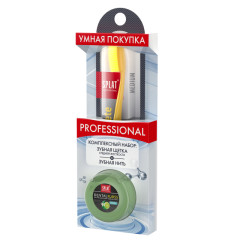 Сплат набор зубная щетка Ультра Комплит+з/нить ДенталФлосс бергамот/лайм