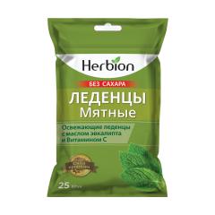 Хербион леденцы мята №25