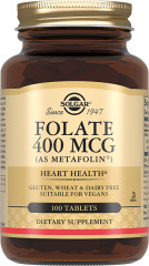 Солгар Фолат (метафолин) таблетки 400мкг №100