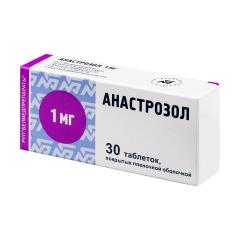 Анастрозол таблетки покрытые оболочкой 1мг №30 Белмед