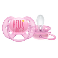 Авент пустышка Ультра Софт Принцесса для девочек 6-18мес. SCF529/01