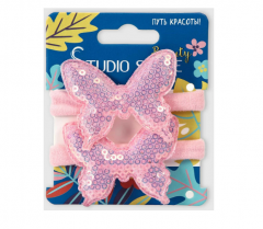 Студио Стайл резинка декор (бабочки) №2 арт.44186-5323
