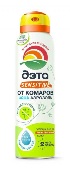 Дэта Аква аэрозоль от комаров для чувствительной кожи 150мл