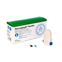 Респифорб Комби капсулы для ингаляций 200мкг/12мкг №60+60