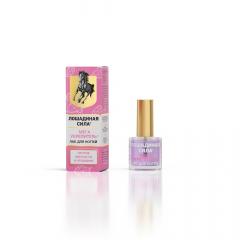 Лошадиная сила Мега укрепитель для ногтей с алмазной крошкой, кальцием, витаминами А и В5 10мл