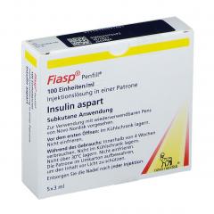 Фиасп раствор внутривенно и подкожно 100 ЕД/мл 3мл Пенфилл №5