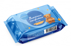 Бьютека салфетки влажные для детей ромашка/вит. Е №72