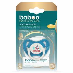 Бабу соска-пустышка латекс симметричная Marine 6+ синяя