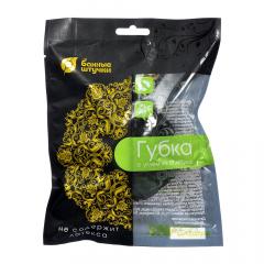 Банные штучки губка с углем из бамбука
